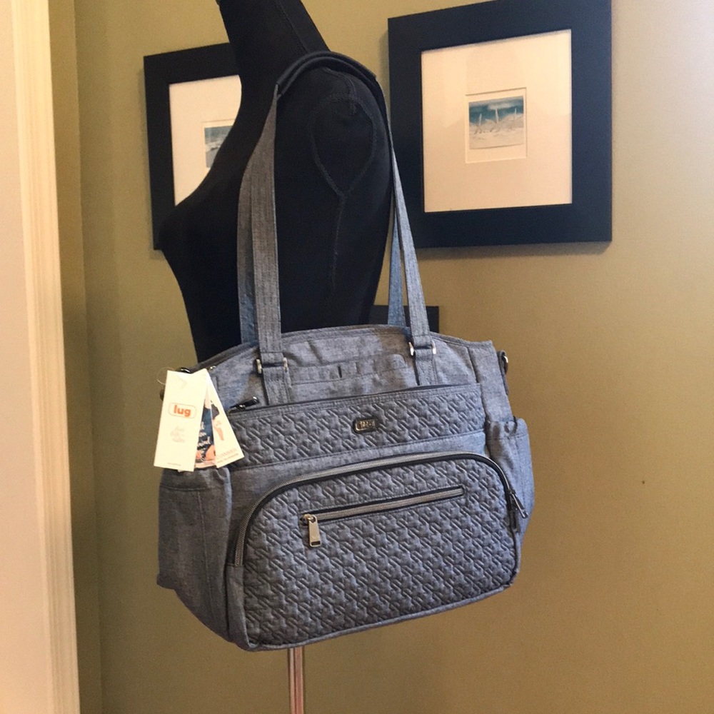 Lug WindjammerTote Bag (Heather Grey), NWT. Rare